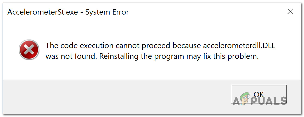 Accelerometerdll Dll Was Not Found Windows 10
